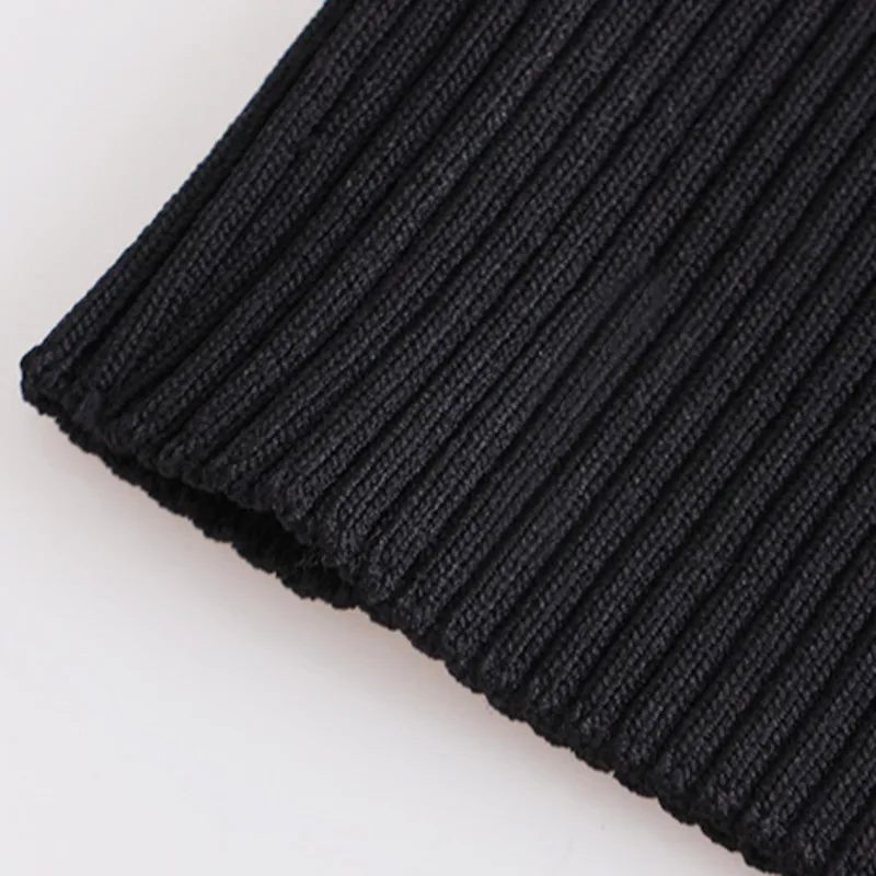 

DEAT 2021 New Spring And Summer Fashion Casual Skinny Black Dress Women's Temperament V-neck Slim Slit Long Sleeve SH418