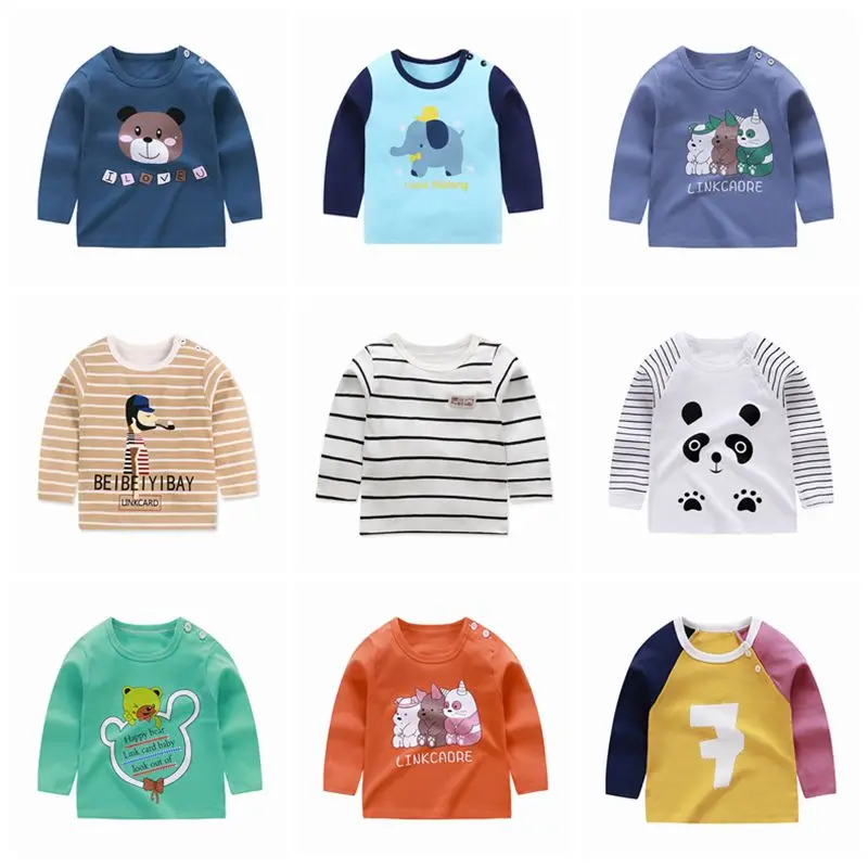 Новое поступление Детская рубашка с длинными рукавами и рисунком для маленьких