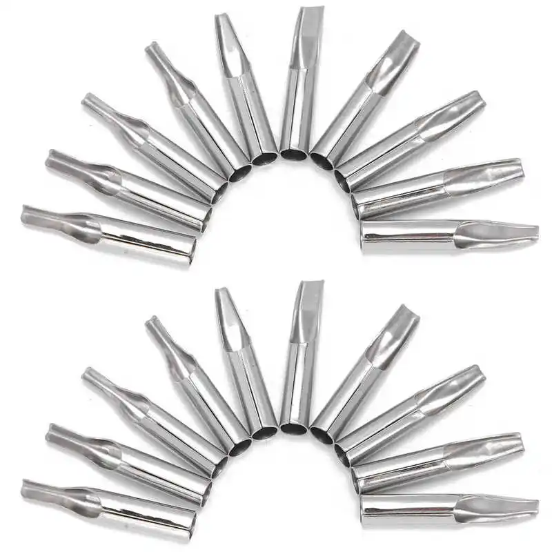 Набор наконечников для татуировок из нержавеющей стали 20 шт. наконечники 5 футов/7