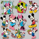 Рождественский подарок Микки Минни мультфильм анимация теплопередача для одежды Печатный моющийся плавкий патч DIY аппликации