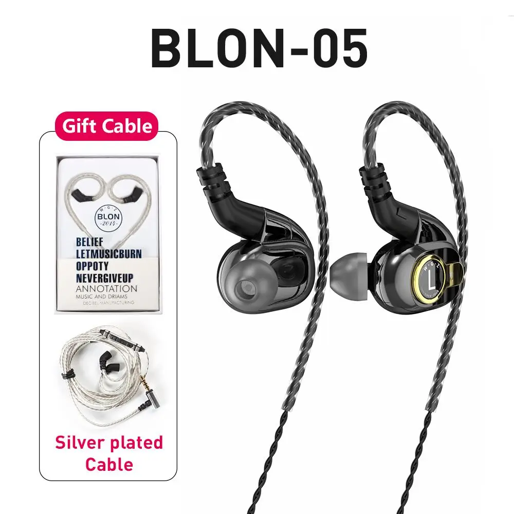 2020 BLON BL 05 2nd Generation 10 мм CNT диафрагма наушники вкладыши HiFi спортивные с 0 78 2