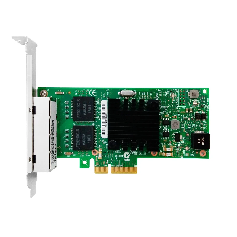 Горячая Распродажа Новый I350 T4 10/100 м/1000 м Quad Порты и разъёмы NIC Медь RJ45 * 4 с