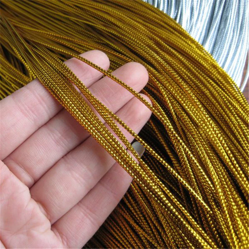 

100 M 1.5mm Rope Hollow Line Thread Cord Macrame Cord Nylon String Rope Decoration Rope Bracelet Making Clothing Gift Decor