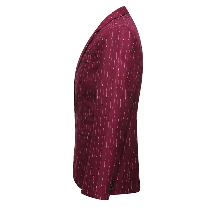 ZUSIGEL 2019 Новое поступление принт Повседневное мужской пиджак жакет Slim Fit костюм с