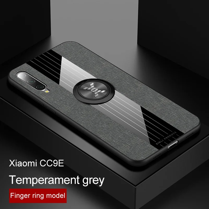 Grey with Ring Чехол Red mi Note 7 с кольцом-подставкой для Xiaomi mi 9 SE 8 Lite cc9e 9t A3 A2 Red mi 7 Note 5 6 K20 Pro автомобильный Магнитный защитный чехол - Цвет: Grey with Ring
