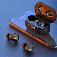 tws wireless bluetooth 5 0 earphones in ear stereo headphone sports headset with mic led display hd