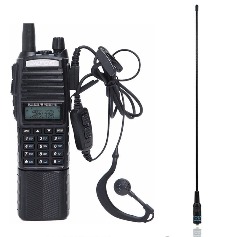 BaoFeng UV-82 рация 5 Вт 3800 мАч батарея Двухдиапазонная UV82 двухсторонняя радио Мощный двойной дисплей двойной PTT HAM охотничье радио - Цвет: add 771antenna
