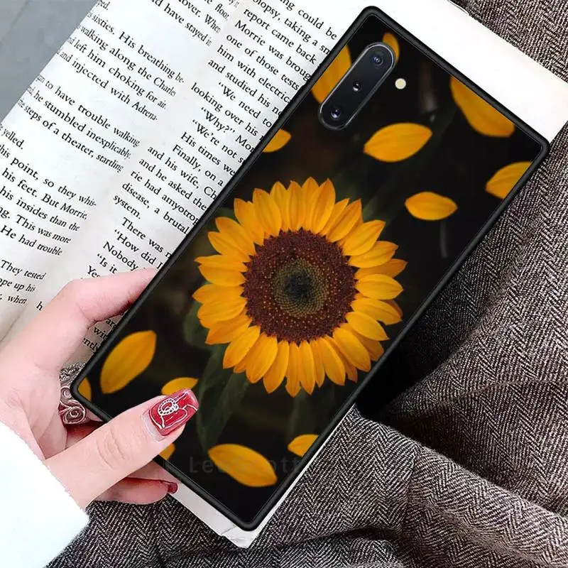 

Yellow sunflower flower Phone Case For Samsung Galaxy S8 S9 S10 Plus S10E Note 3 4 5 6 7 8 9 10 Pro Lite cover