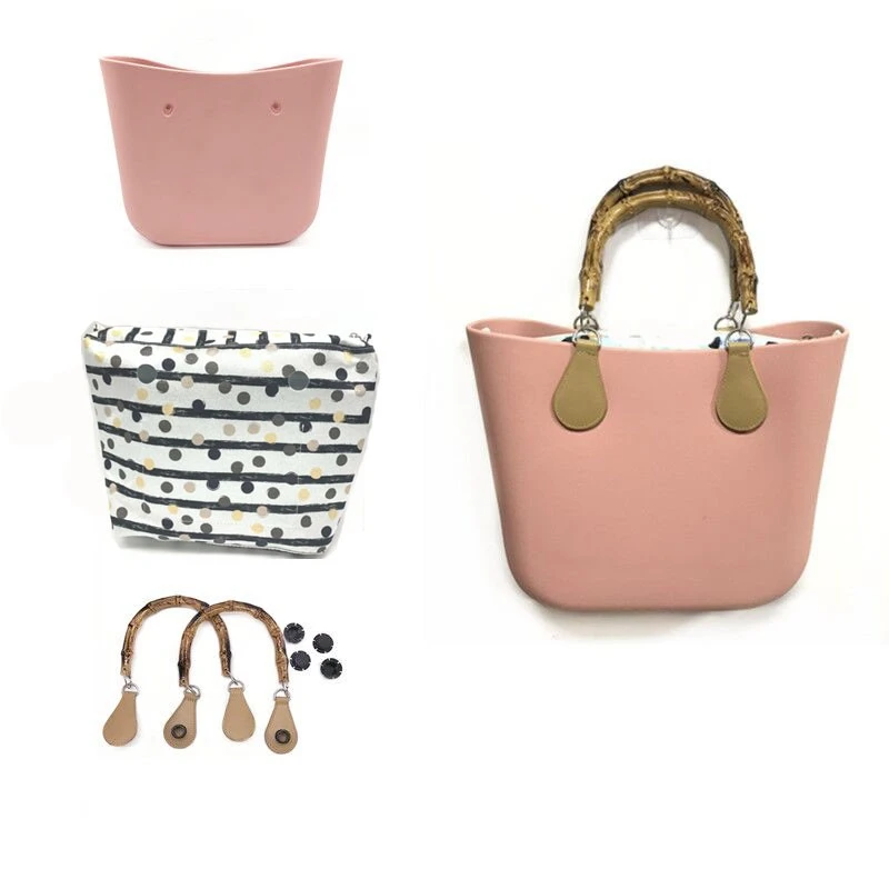 

Classic Women Bag obag Style Handles Ladies Silicone Rubber Waterproof Beach Handbag Woman EVA mini Waterproof Shoulder O Bag