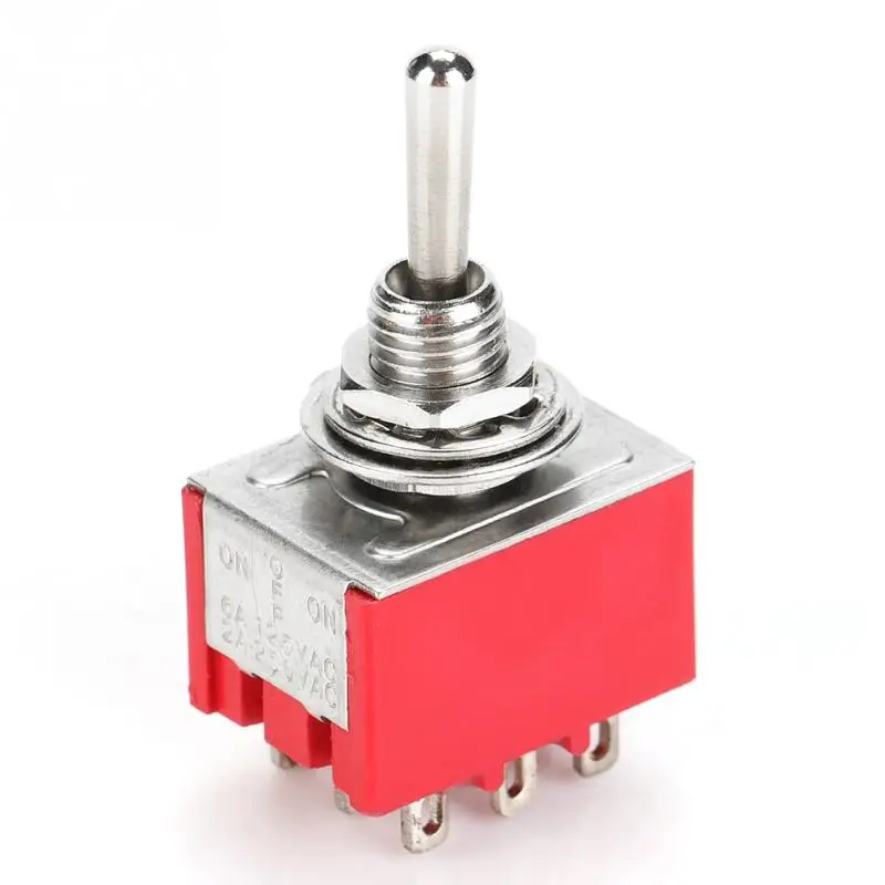 5 шт. MTS 303 2A/250VAC 5A/125VAC Мини тумблер 3PDT 9 Pin3 положение ВКЛ ВЫКЛ на клапан|Выключатели|