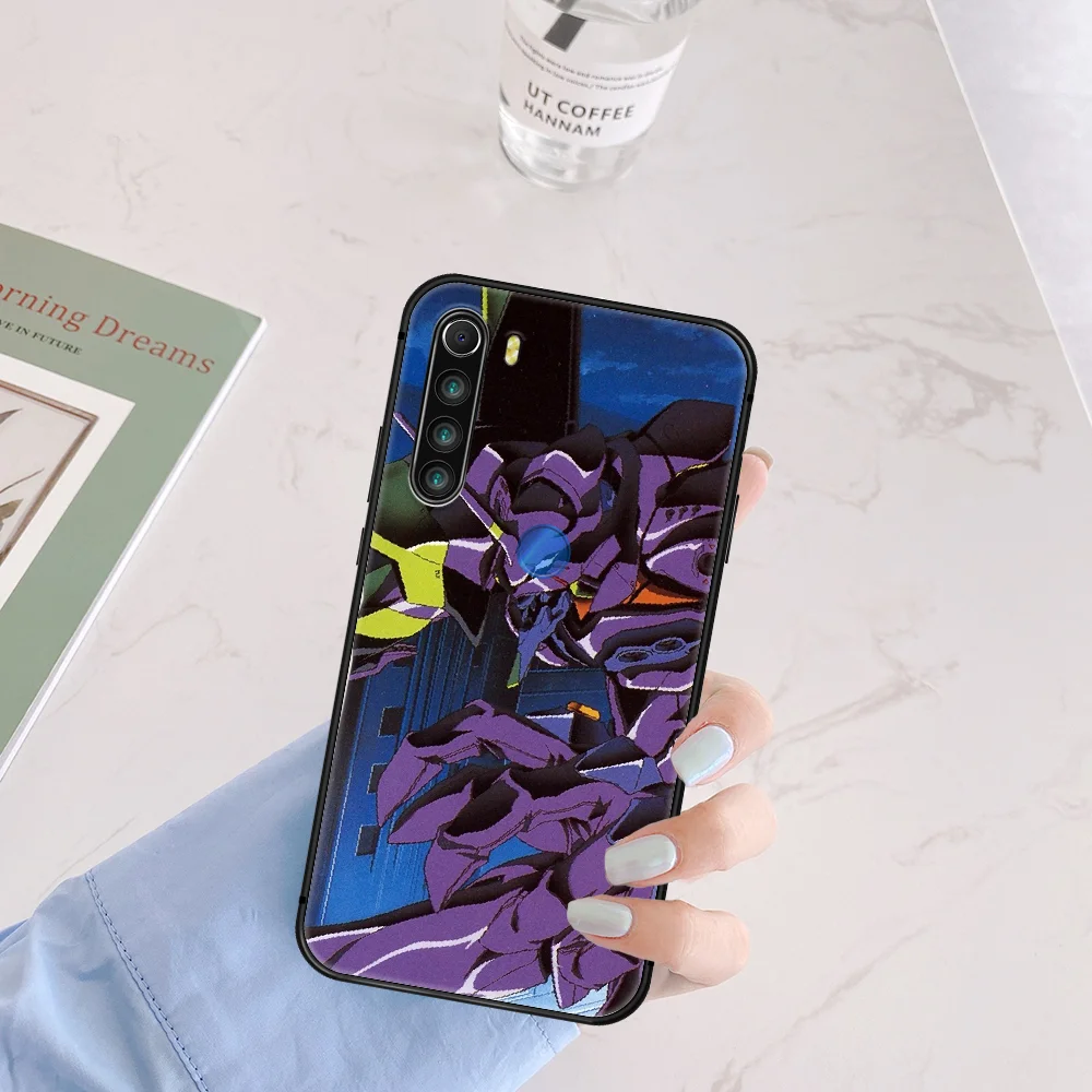 

Anime Evangelion Phone Case Cover Hull For XIAOMI Redmi 7 7A 8 8A 9 9C Note 6 7 8 9 9S K20 Pro K30 black Coque Silicone Prime