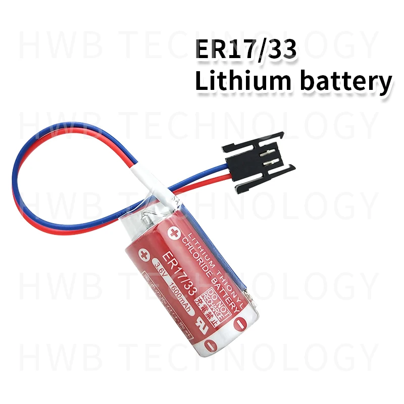 Литиевые батареи 2 шт. для Maxell ER17/33 3 6 В 1600 мАч 2/3A 17330 PLC с черным разъемом|Батарейки|