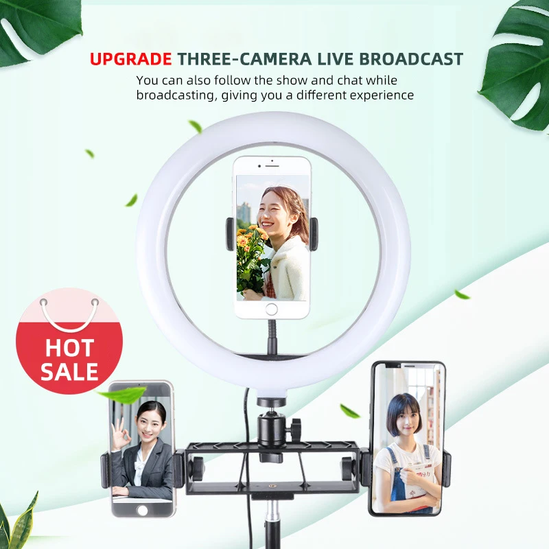 10 &quot26 см СВЕТОДИОДНЫЙ Кольцо с фотографией светильник селфи подставкой для