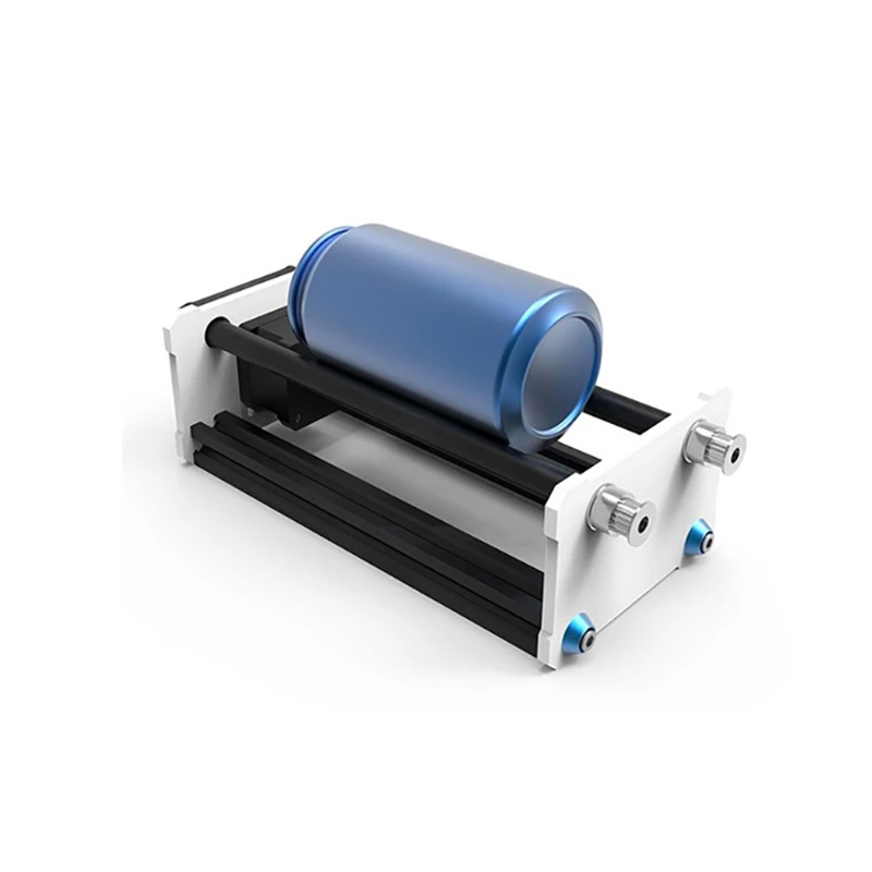 

Universal two rollers cylinder engraving rotary axis compatible for desktop mini laser engraving machines with connecting wire