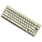 Набор механических клавиатур в стиле ретро с изображением вишни, бежевого и белого цветов, Минималистичная клавиатура 2048 для клавиш 61, 64, 68, 84, 87, 96, 98, 104, 108