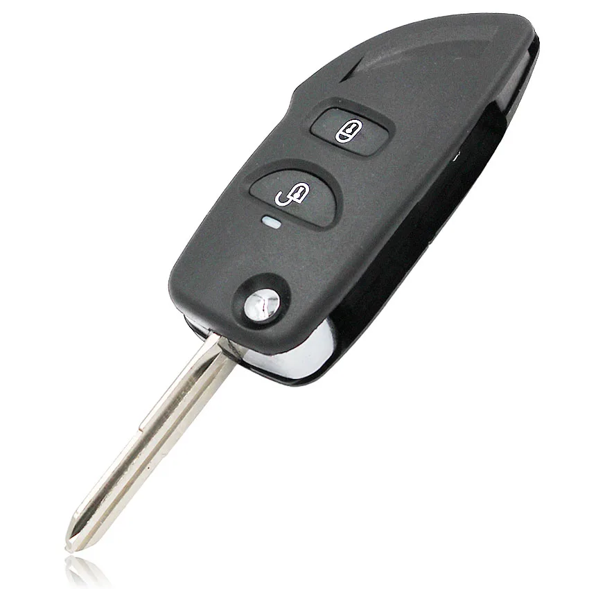 2 кнопки Складная откидная оболочка ключа дистанционного управления чехол