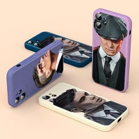 liquid silicone soft cover peaky blinders thomas for apple iphone 13 12 mini 11 8 7 6 xs xr se 2020 pro max plus phone case