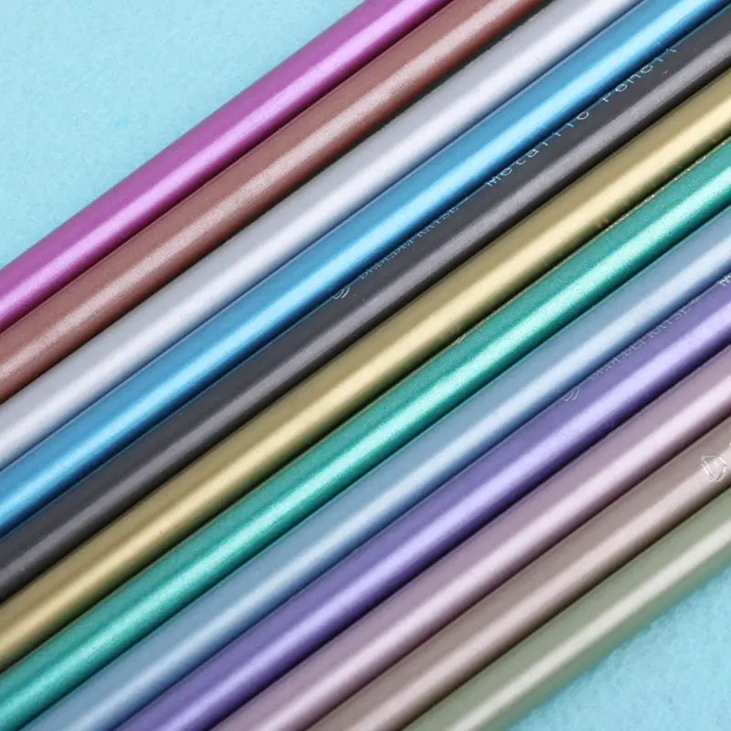 

12Pcs Metallic Non-Toxic Colored Drawing Pencils 12 Color Drawing Sketching Pencil