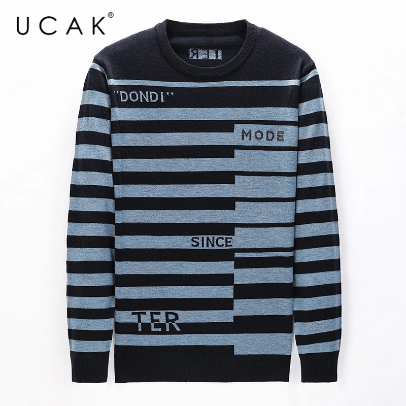 

Мужской свитер с круглым вырезом и длинным рукавом, на осень/зиму