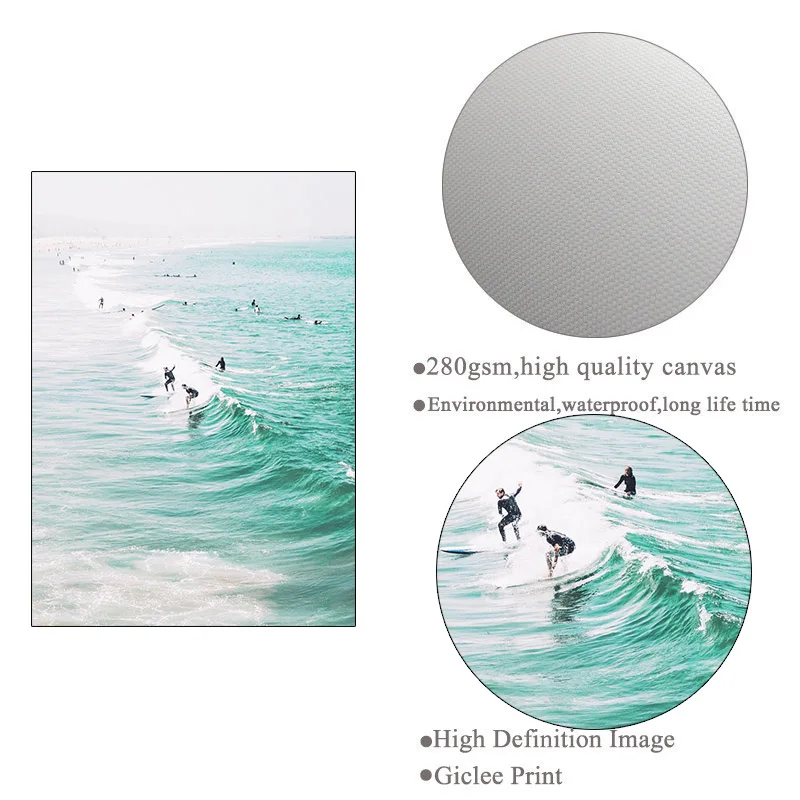 Картина на холсте с изображением Приморского побережья и деревьев | Дом сад