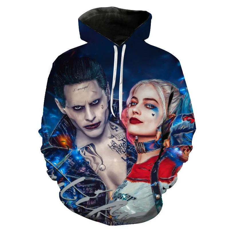 

2021 Autumn and Winter New Men's and Women's 3d Printed Hooded Sweater Superhero Tops All-match Hip-hop Casual Streetwear