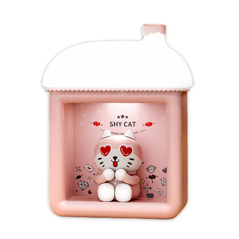 Светодиодный светильник Snow House с милым Санта-Клаусом снеговиком котенком USB