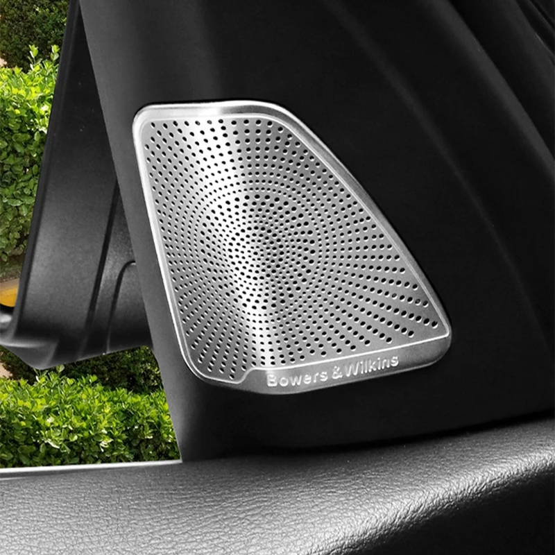 

Car Styling Audio Speaker Door Loudspeaker Decorative Trim Cover Stickers For BMW X5 X6 E70 E71 F15 Auto interior Accessories