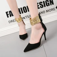 new style women summer dress shoes pumps high heels pointed toe slip on sexy concise party office style shoes