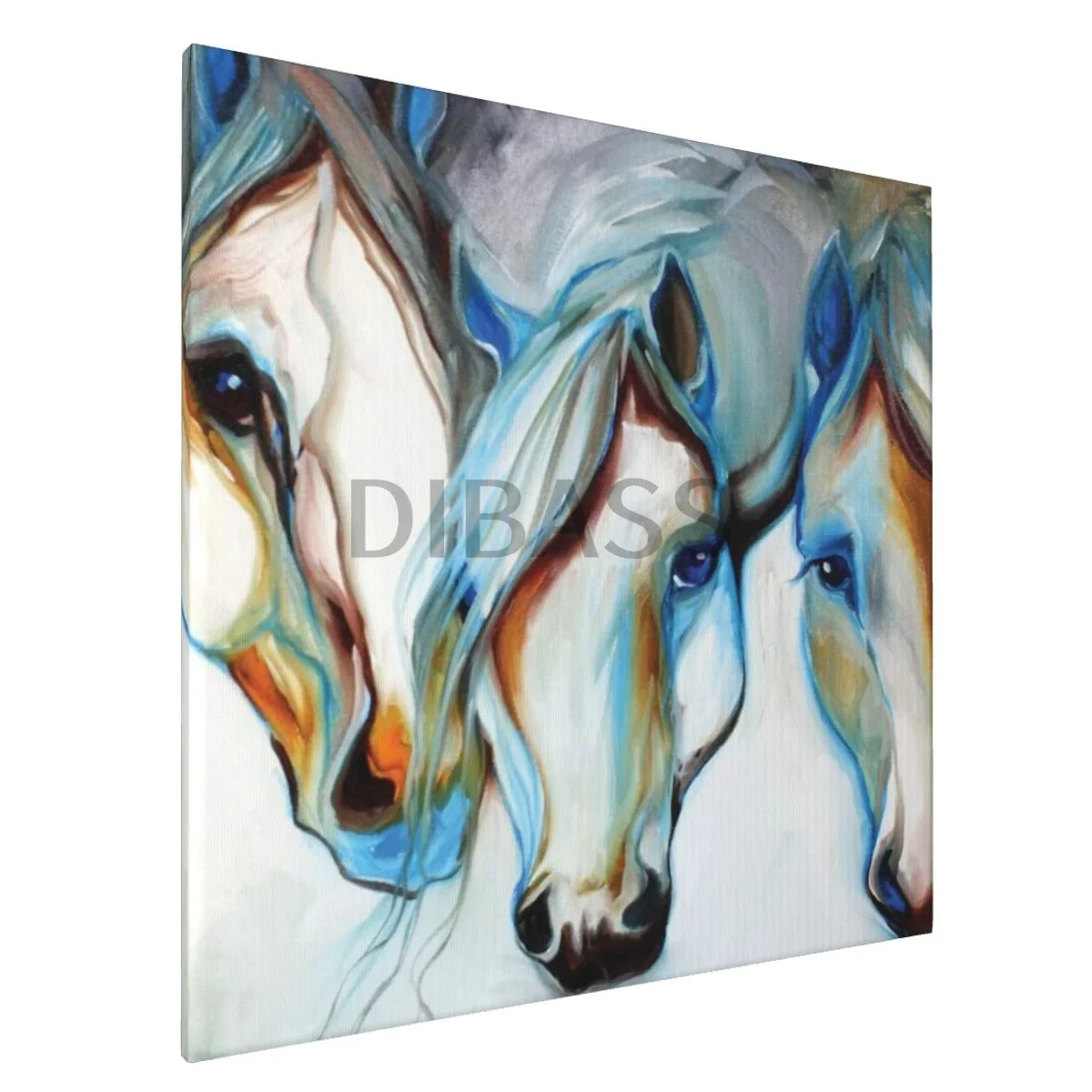 

3 Nobles Equine Abstract - Canvas Print With Framed Wall Art Painting Home Decor for Living Room,Bedroom