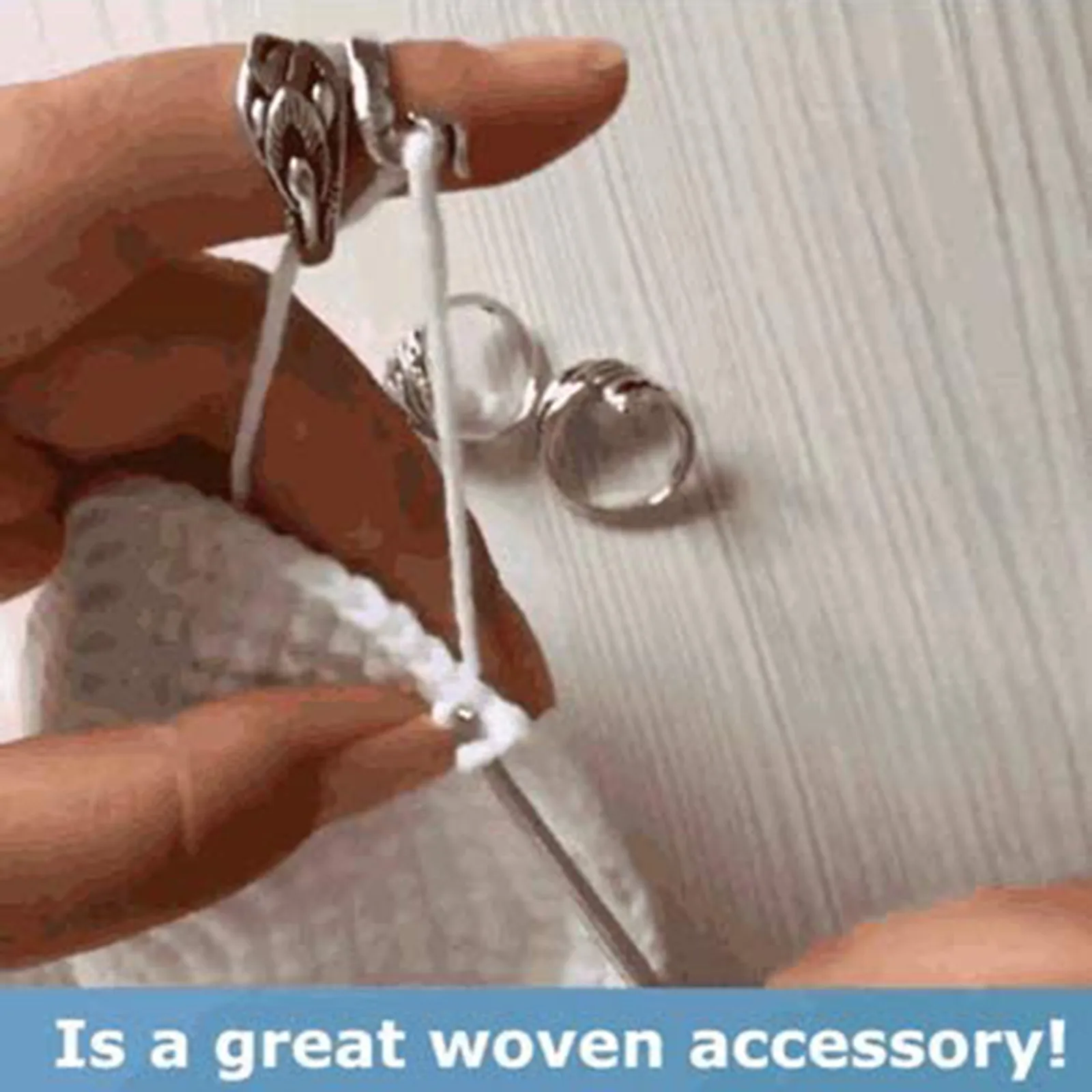 Регулируемая кольцевая вязальная петля для вязания крючком павлиний Феникс