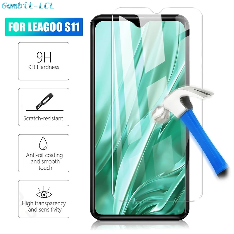 2 шт. закаленное стекло для Leagoo S11 защита экрана 2.5D 9H на стеклянная пленка защитный