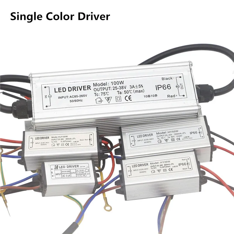 Монолитный блок светодиодов высокой мощности чип лампы с драйвером 10 Вт 20 30 50 100
