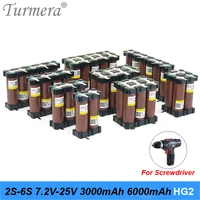 18650 hg2 3000mah battery 30a 12 6v to 25 2v for screwdriver shurika soldering strip 3s 4s 5s 6s battery pack customized turmera