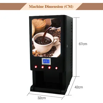 

High Quality Automatic Instant Tea Time Coffee Vending Machine With 3 Flavor
