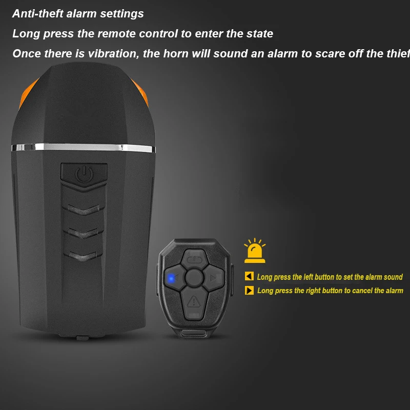 Фара велосипедная аккумуляторная беспроводная с пультом ДУ 120 дБ | Спорт и