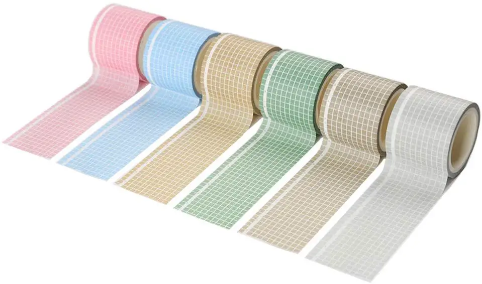 5 м коричневый синий розовый зеленый сетка васи лента японская бумага DIY