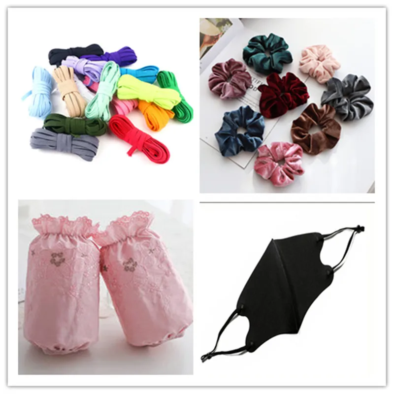 1 трубка 3 мм цветная эластичная лента нейлоновая силиконовая резиновая Бытовая