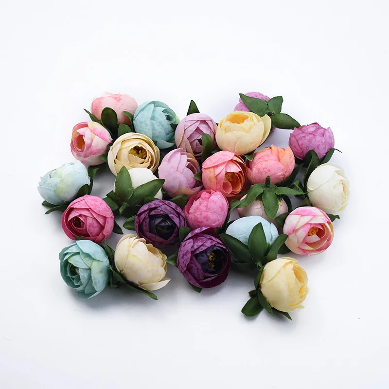 10 шт. свадебные искусственные шелковые цветы для скрапбукинга|Искусственные и