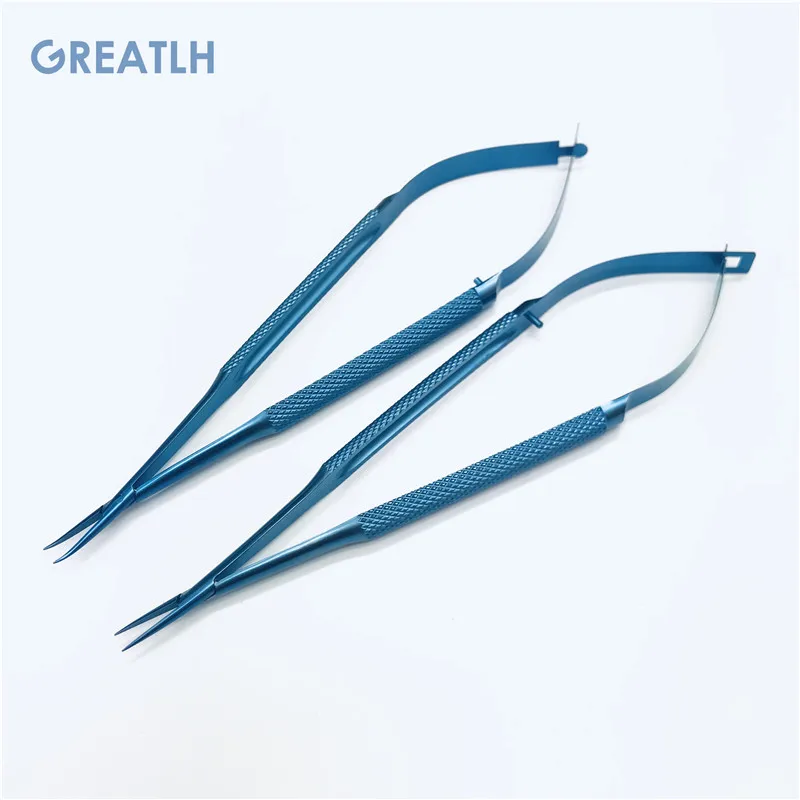 Титановые хирургические инструменты 1 шт. держатели игл офтальмологические