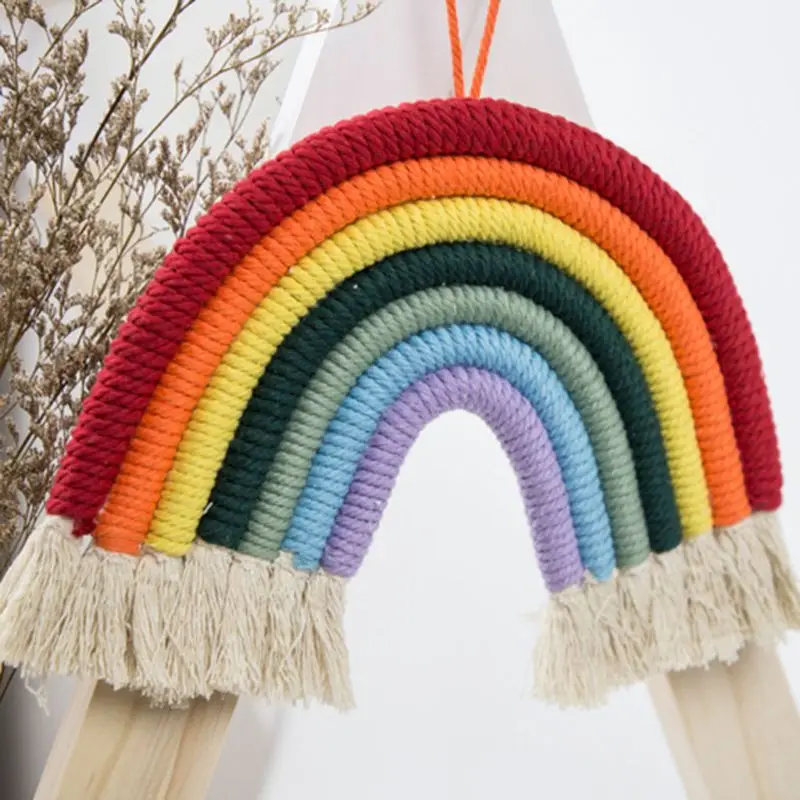 Простая Скандинавская Радужная подвесная декорация для детской комнаты
