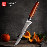 yarenh 6 inch boning knife professional kitchen chef knife 73 layers damascus high carbon steel sharp utility cooking tool