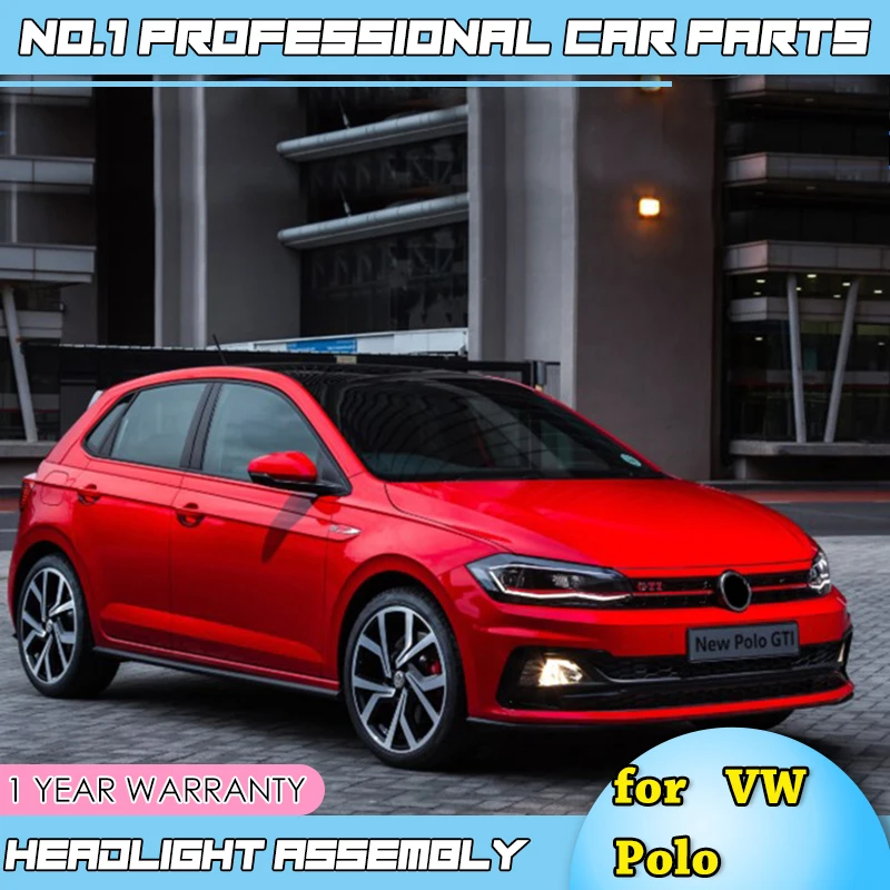 Автомобильный Стайлинг для VW Polo фары- Polo светодиодный фонарь DRL фара ближнего света дальнего света все светодиодный