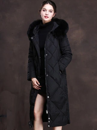 Женская зимняя куртка-пуховик на 90% утином пуху новинка роскошное женское