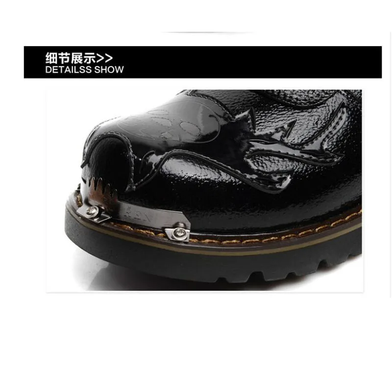 

Men Military Boots Genuine Leather Motorcycle Boots men's Punk Boots warm Snow Shoes Cowboy boots Desert Combat Tactical Boots46