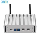 Мини-ПК XCY без кулера, Intel Core i3 5005U i5 5200U i7 5500U двойной Ethernet 2x RS232 HDMI VGA Wi-Fi 4 USB Windows Linux Ubuntu