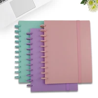 colour mushroom hole a4 loose leaf notebook binding set student graffiti notebook blank planner diary notepad office supplies