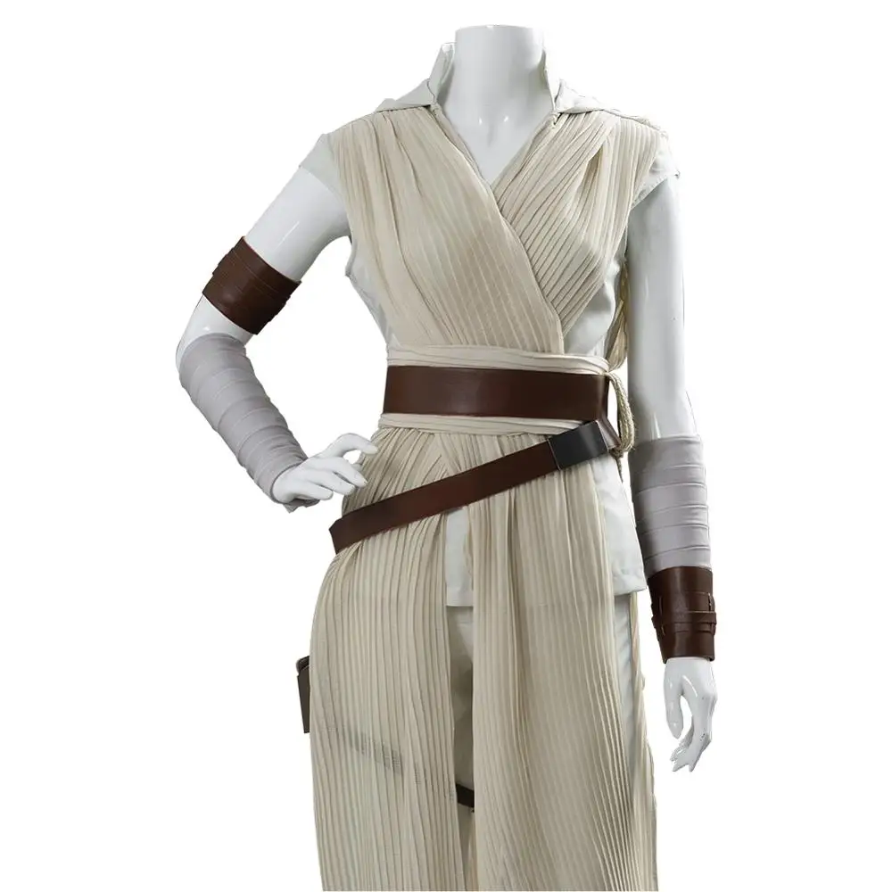 Звездный Косплей Wa подъем Скайуокера Рей косплей костюм наряд платье Хэллоуин