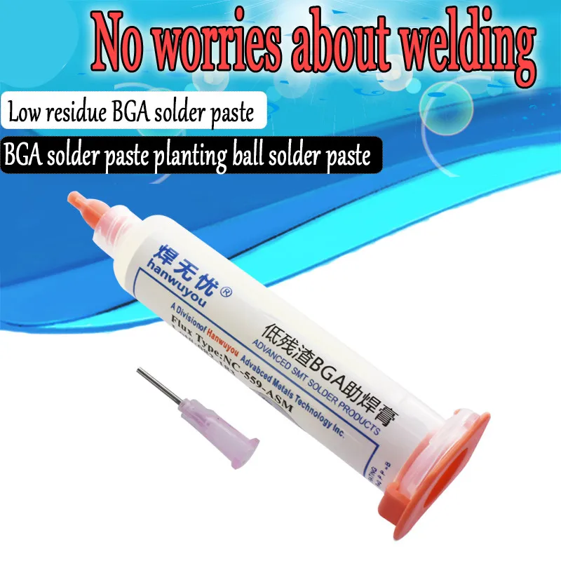 AEAK 559 10cc NC ASM UV флюсовая паста не содержит свинец паяльная Флюс для пайки + иглы