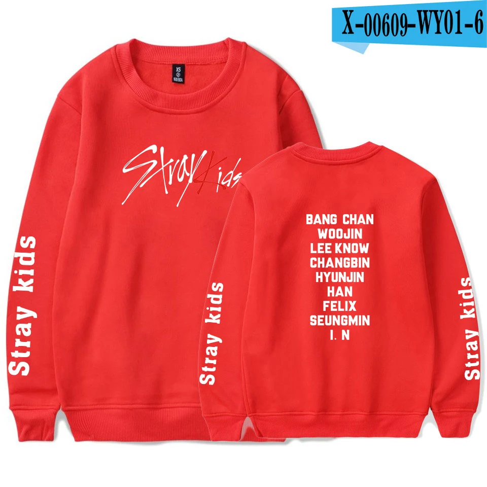 SHEIN сбивается на мягкой подкладке Толстовка для детей с О-образным вырезом популярные Повседневное пуловеры KPOP круглый вырез горловины Новинка уличная одежда унисекс в стиле Харадзюку Толстовка - Цвет: Red