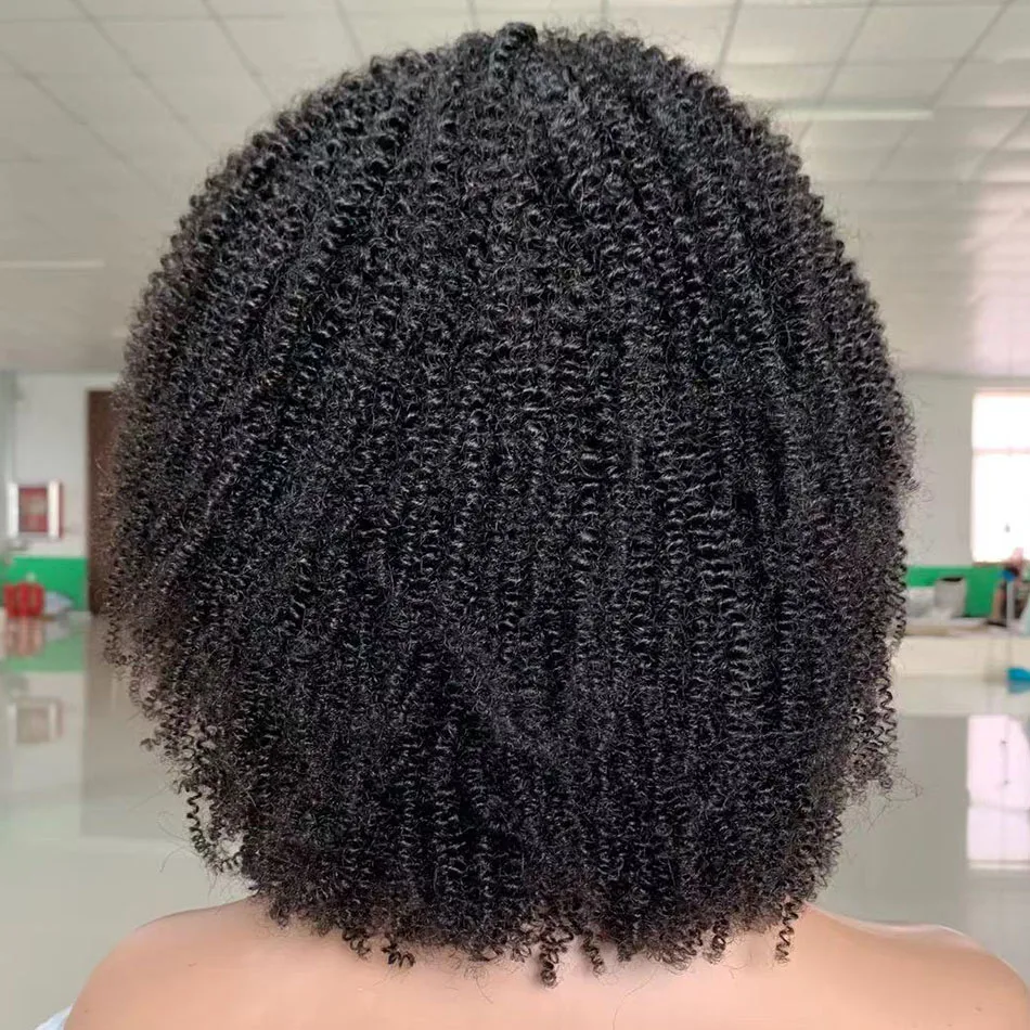 売る ブラジルのかつら,短い巻き毛,自然な巻き毛,密度180,頭皮のトップ,花のパターン